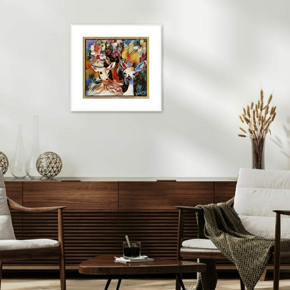 "Mosaic Meadow" Original Digi-impresionism By MalloryJane. 16"x18" Option Avail - Picture 3 of 7